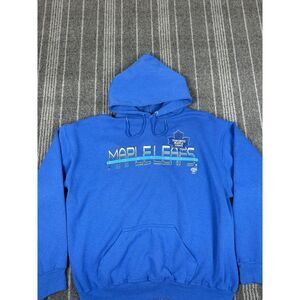 Toronto Maple Leafs Sweater Mens Large Blue Vintage 90s‎ Spell Out hoodie Ravens